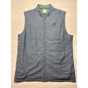 NWOT Travis Mathew Men's Blue Full Zip Casual Golf Vest - Size XL